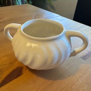 Vintage Franciscan Coronado Sugar Bowl, Ivory Swirl, No Lid